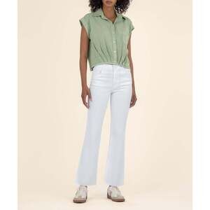 Kut from the Kloth Gaia Pleat Hem Top Size LARGELARGE / Olive